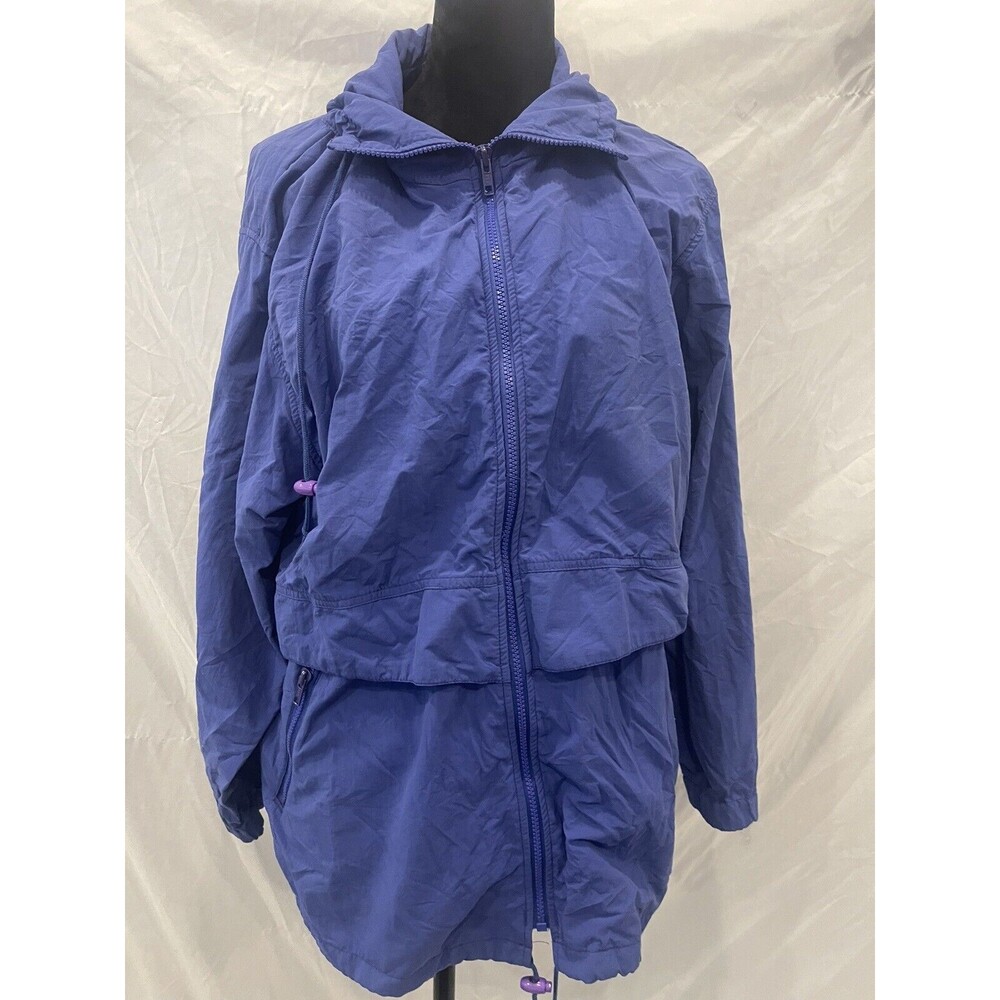 Vintage Eddie Bauer Women's L Outdoor Hiking Camping Packable Windbreaker Jacket